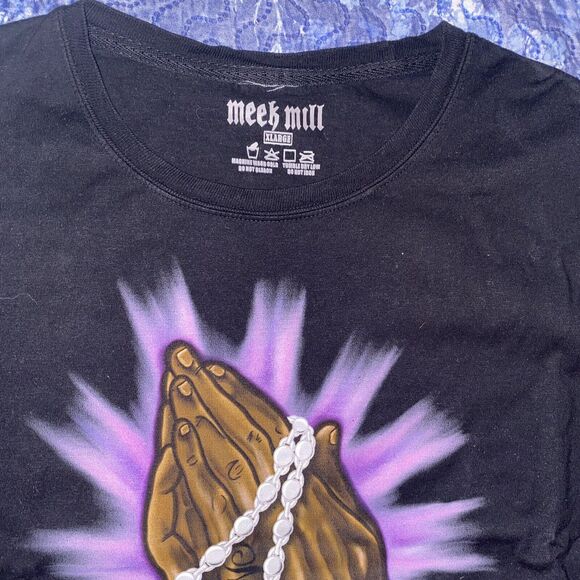 Meek Mills T-Shirt Size‎ XL Black "Don't Give Up On Me" 10 Year Celebration - Picture 3 of 10